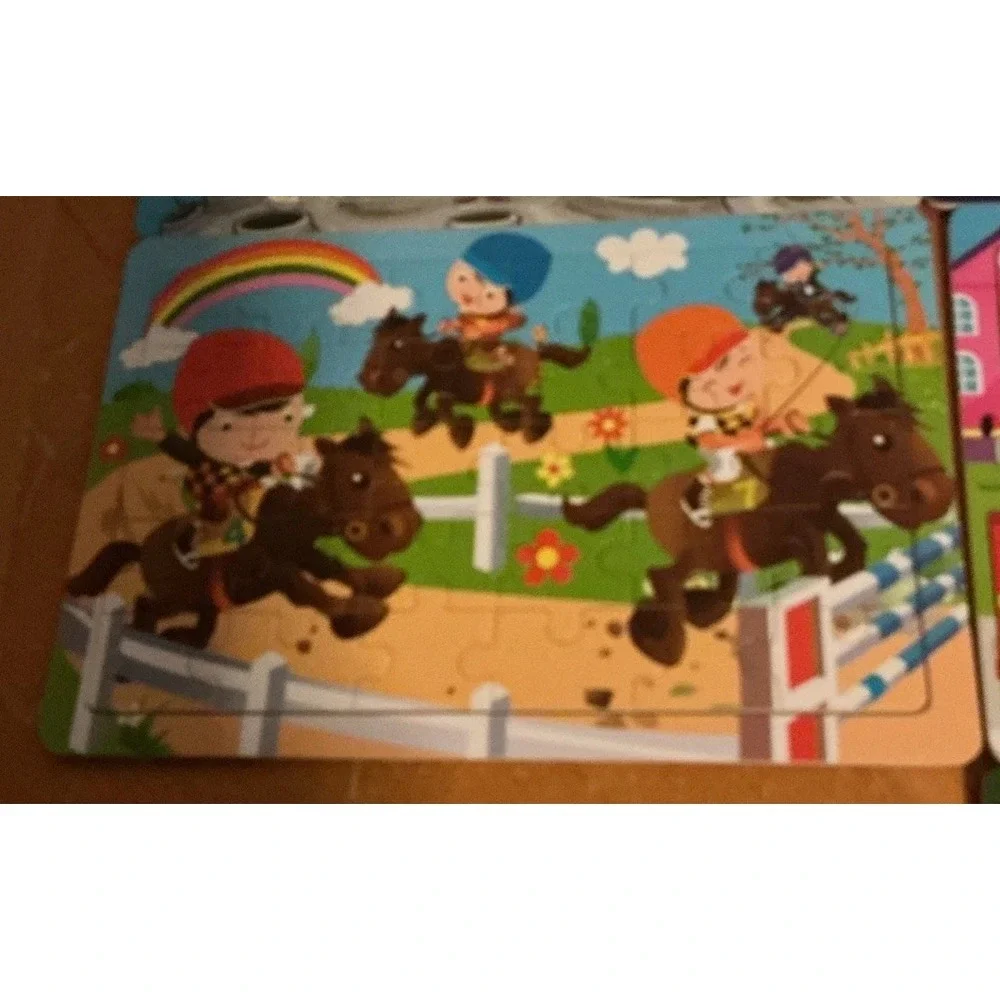 Lot Of 10 Wooden 30 Piece Puzzles For Toddlers & Young Children